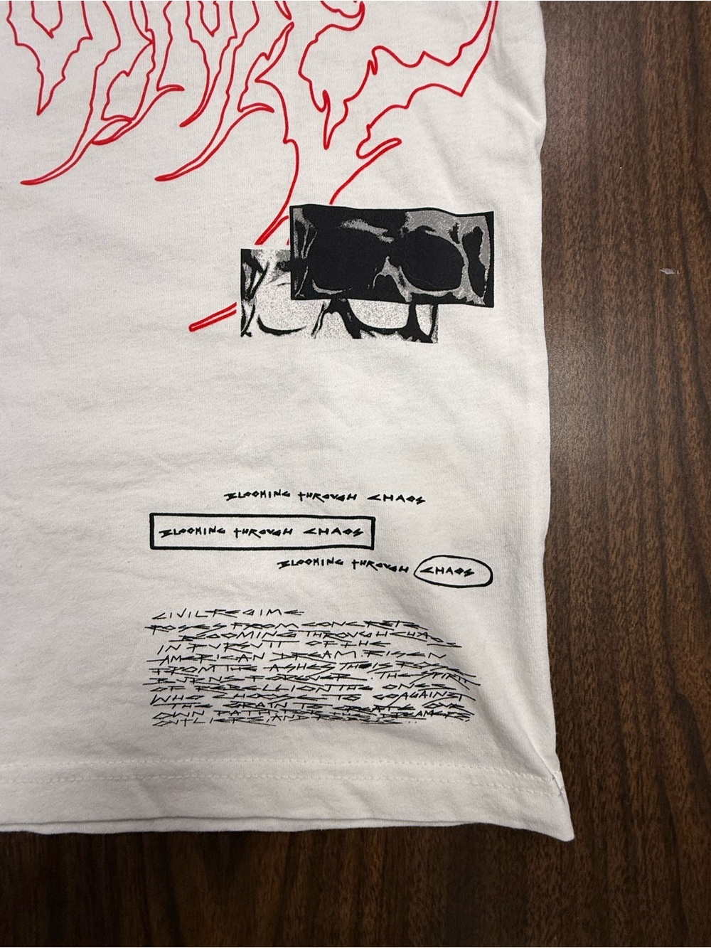 Civil Regime “It’s Our Time” White Short Sleeve Mens T-Shirt Size Medium Rare! - Picture 7 of 10